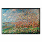 Claude Monet Spring Impressionist Canvas Print