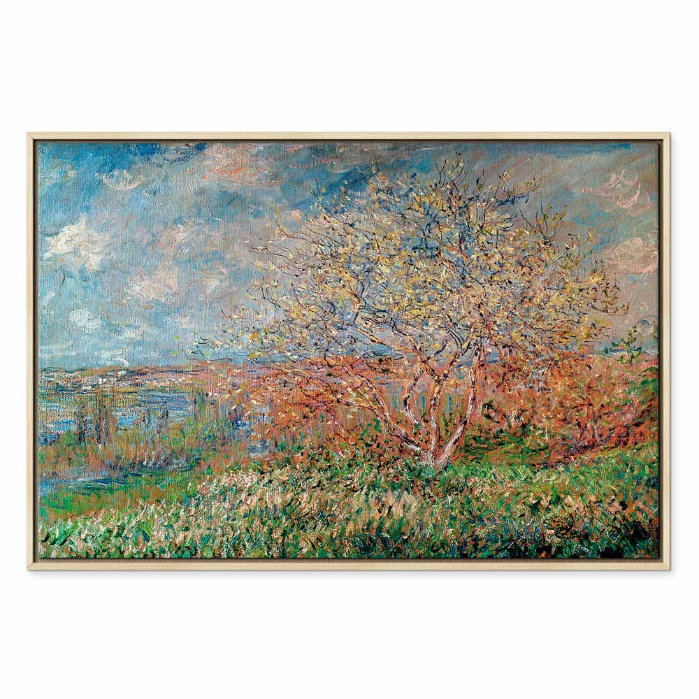 Claude Monet Spring Impressionist Canvas Print