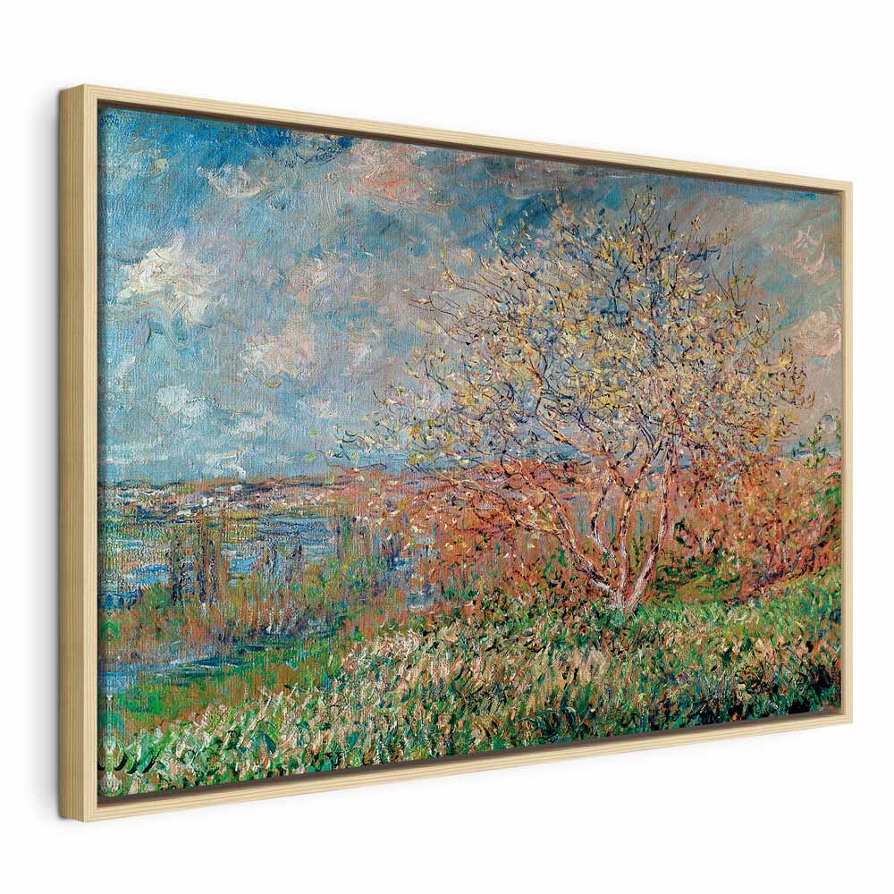 Claude Monet Spring Impressionist Canvas Print