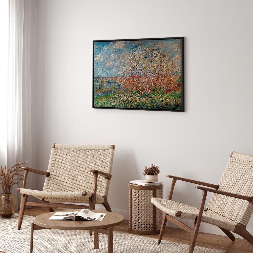 Claude Monet Spring Impressionist Canvas Print