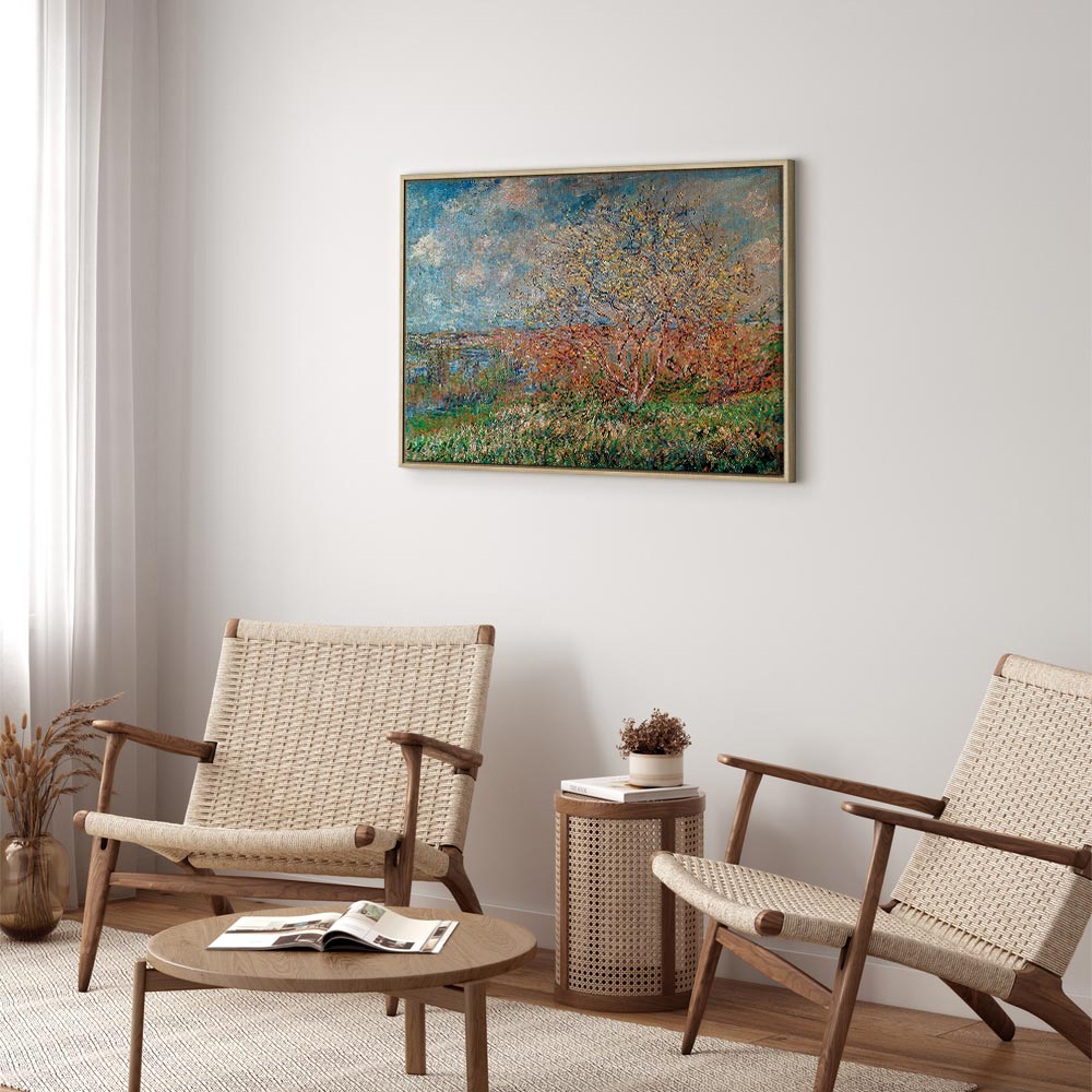 Claude Monet Spring Impressionist Canvas Print