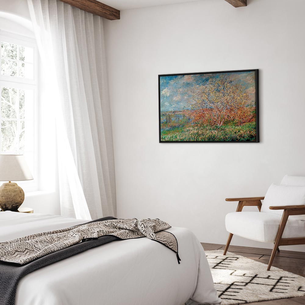Claude Monet Spring Impressionist Canvas Print