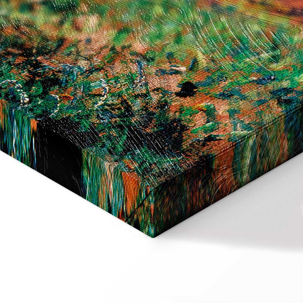 Claude Monet Spring Impressionist Canvas Print