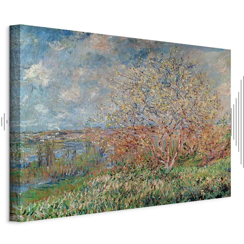 Claude Monet Spring Impressionist Canvas Print