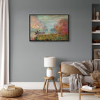 Monet Boat on the Seine Impressionist Canvas Print