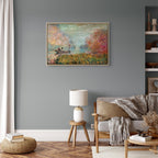 Monet Boat on the Seine Impressionist Canvas Print