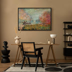 Monet Boat on the Seine Impressionist Canvas Print