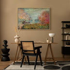 Monet Boat on the Seine Impressionist Canvas Print