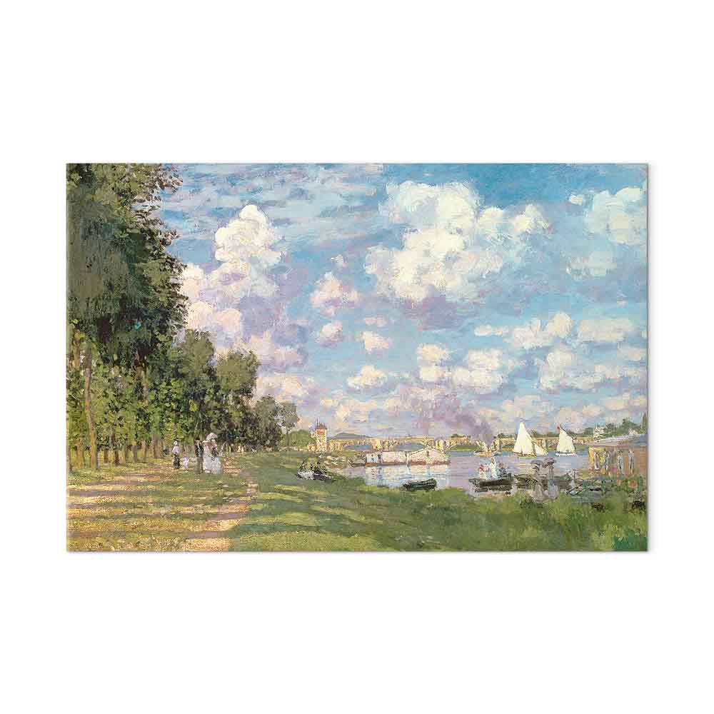 Argenteuil Harbor Impressionist Canvas Print