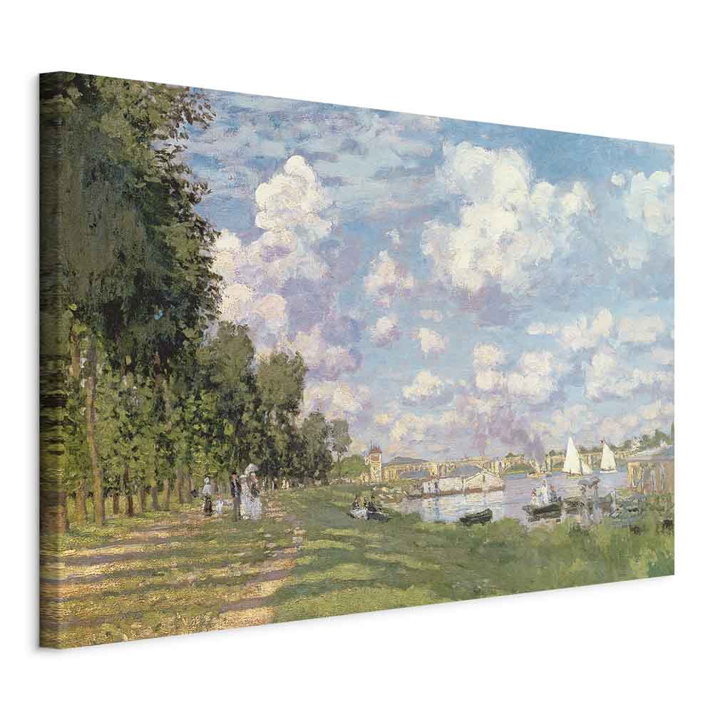 Argenteuil Harbor Impressionist Canvas Print