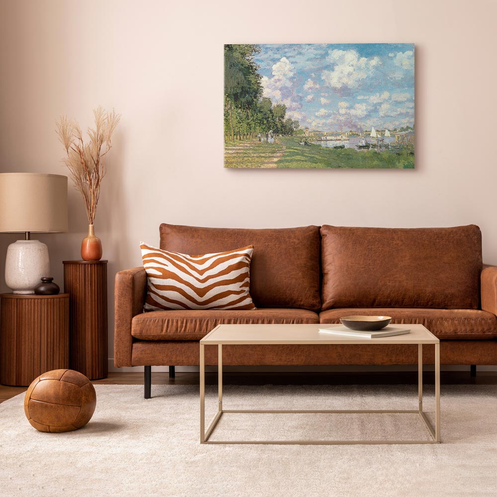 Argenteuil Harbor Impressionist Canvas Print