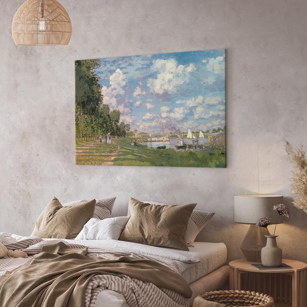 Argenteuil Harbor Impressionist Canvas Print