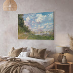Argenteuil Harbor Impressionist Canvas Print