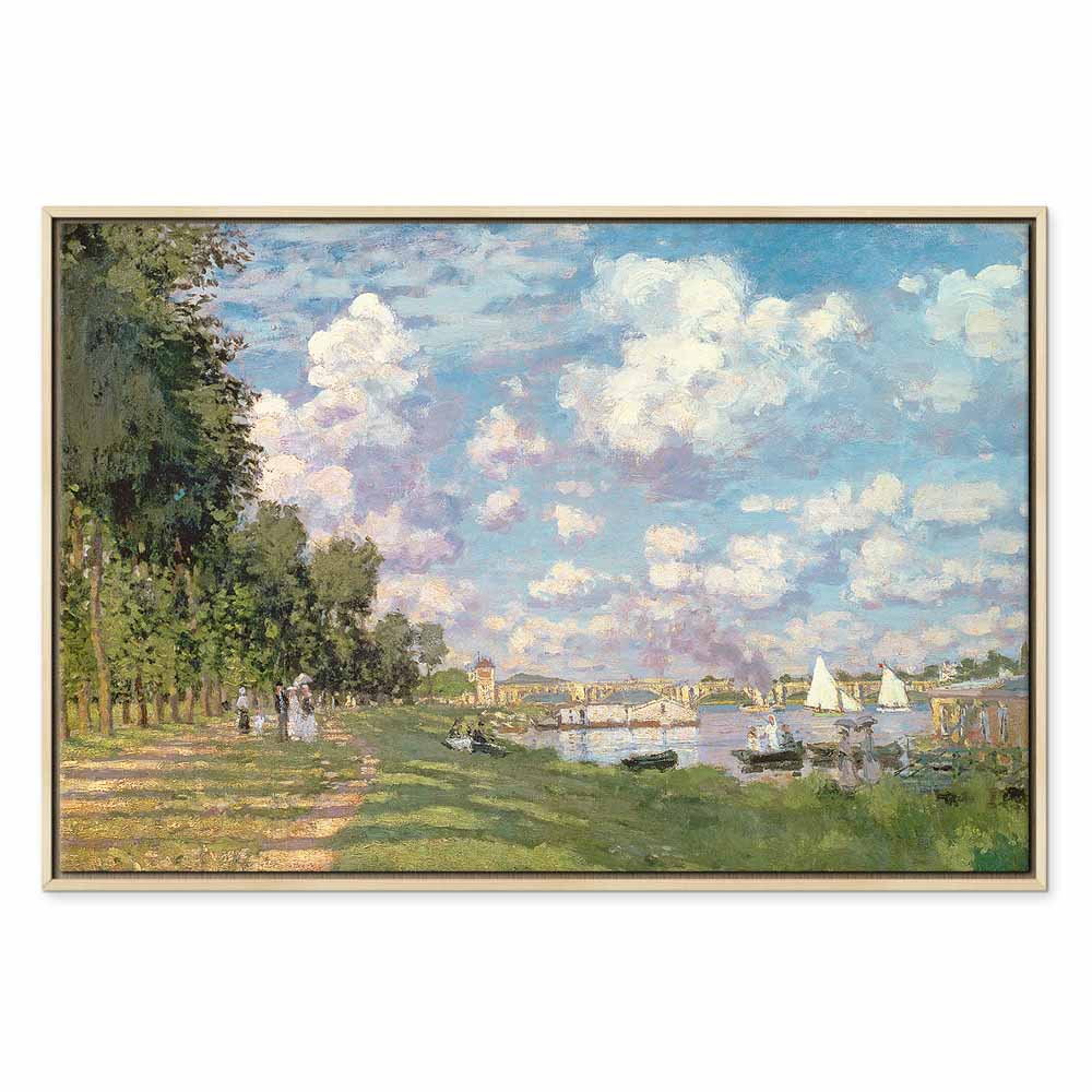 Argenteuil Harbor Impressionist Canvas Print