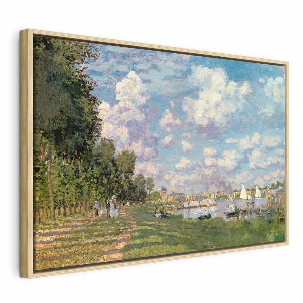 Argenteuil Harbor Impressionist Canvas Print