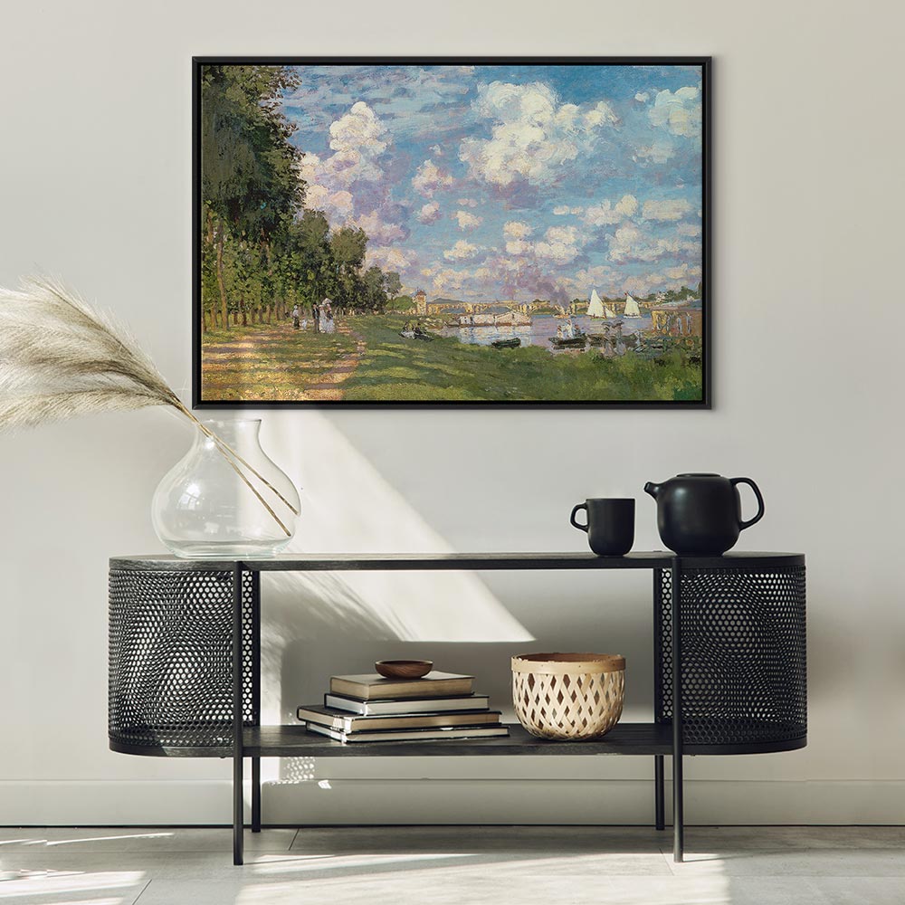 Argenteuil Harbor Impressionist Canvas Print