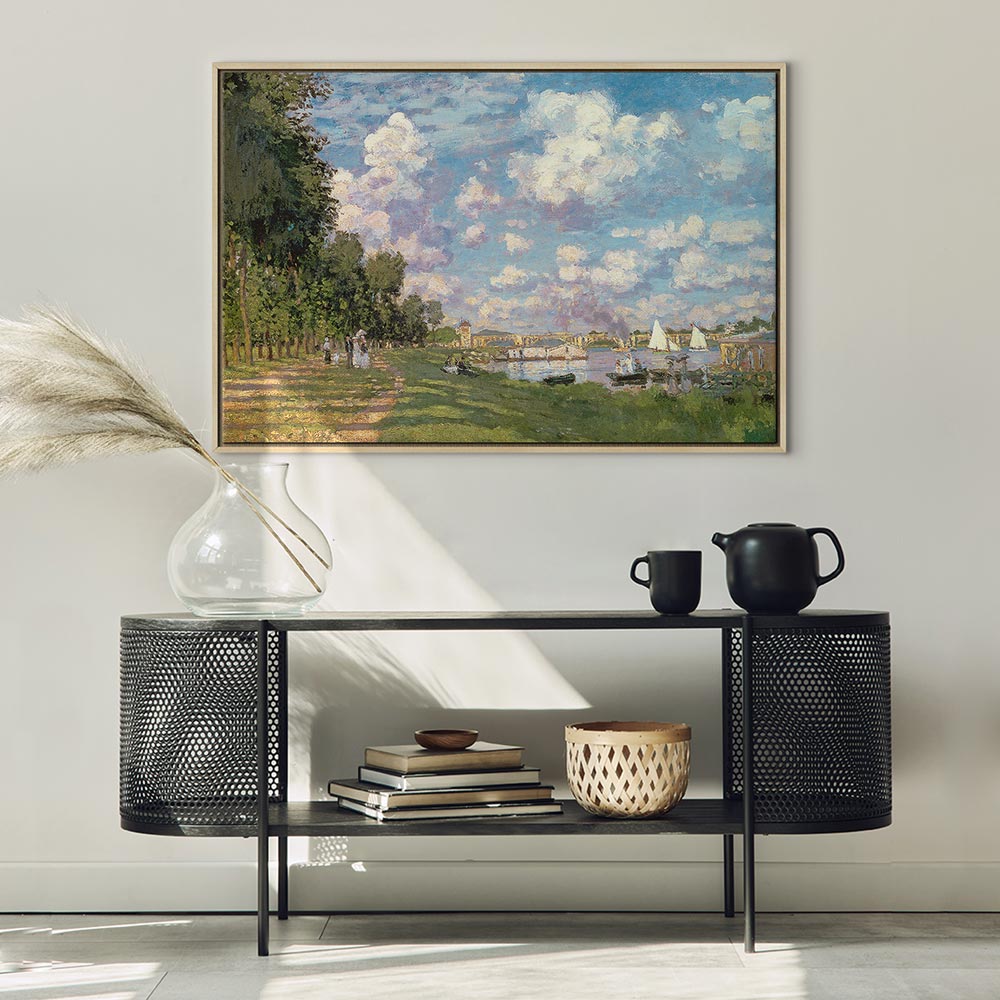 Argenteuil Harbor Impressionist Canvas Print