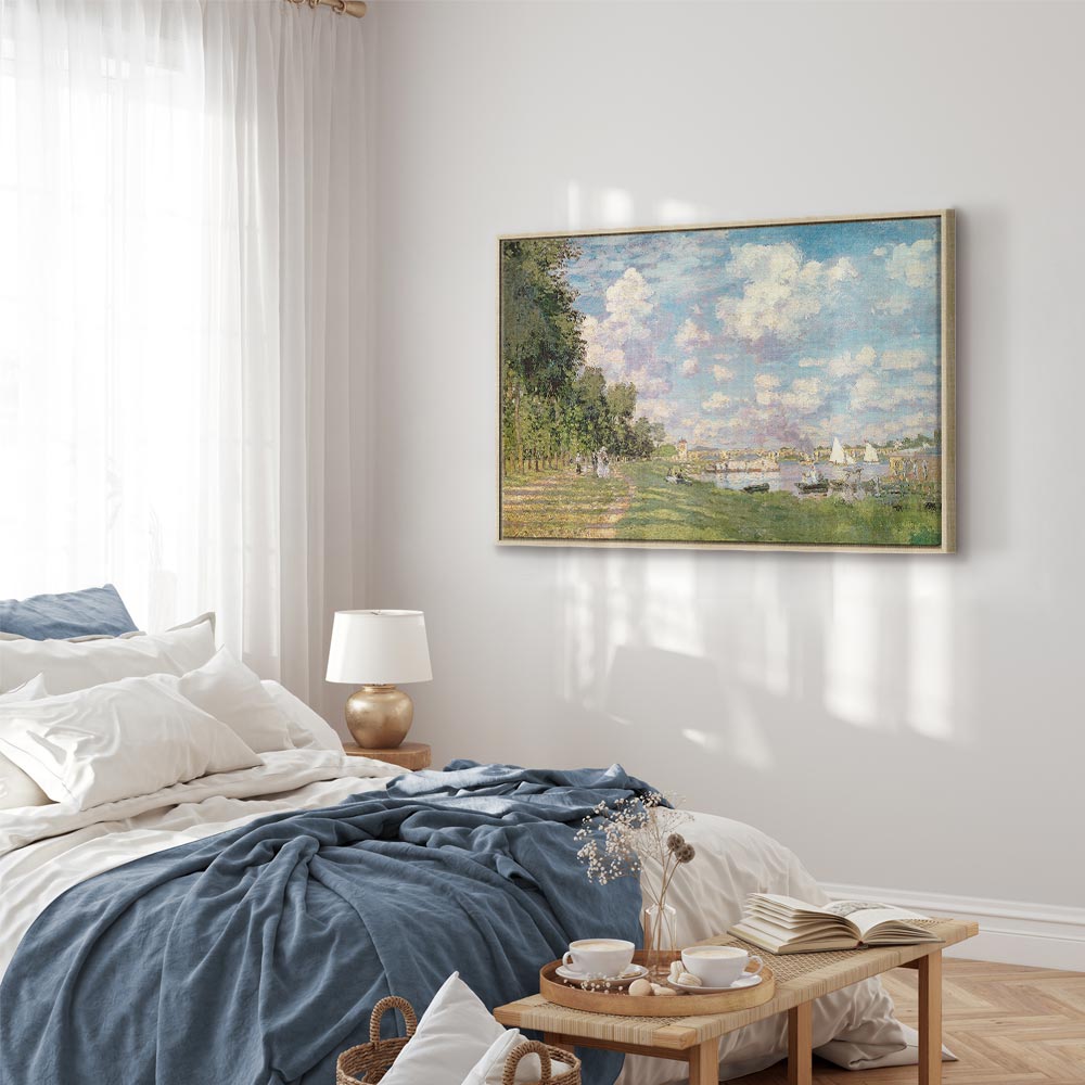 Argenteuil Harbor Impressionist Canvas Print