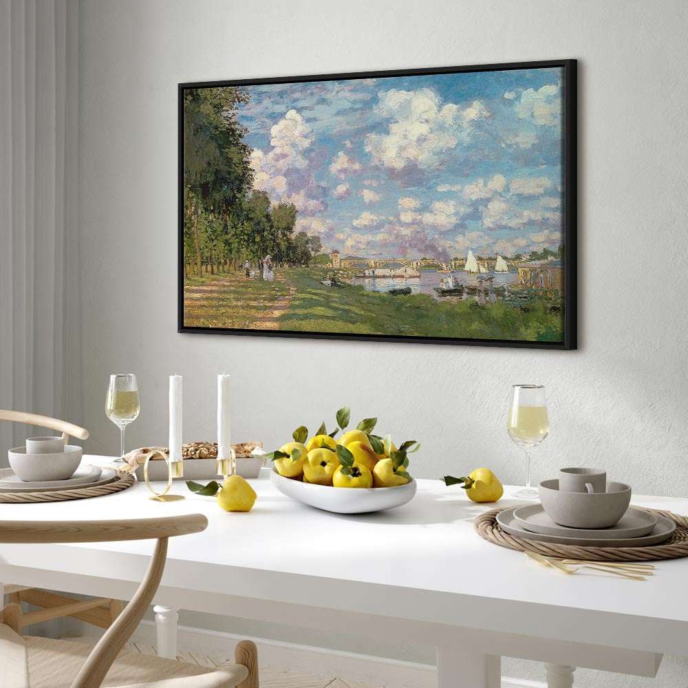 Argenteuil Harbor Impressionist Canvas Print