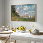 Argenteuil Harbor Impressionist Canvas Print