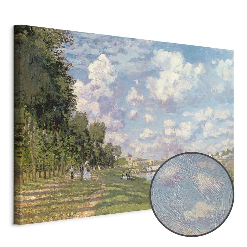 Argenteuil Harbor Impressionist Canvas Print