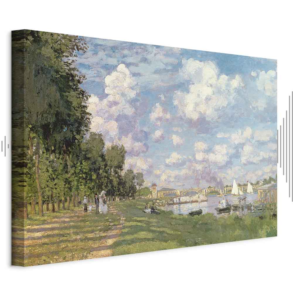Argenteuil Harbor Impressionist Canvas Print