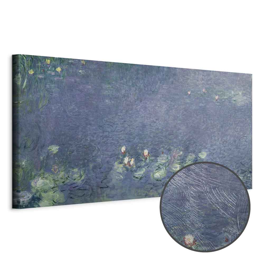 Water Lilies Impressionist Nature Canvas Print