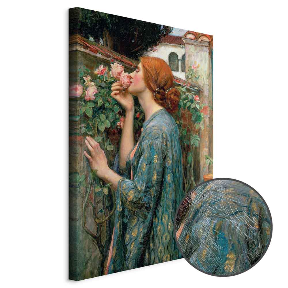 Romantic Rose Garden Woman Classic Canvas Print