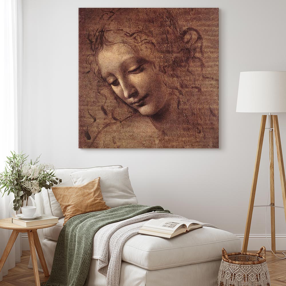 Renaissance Portrait Sketch Classic Canvas Print