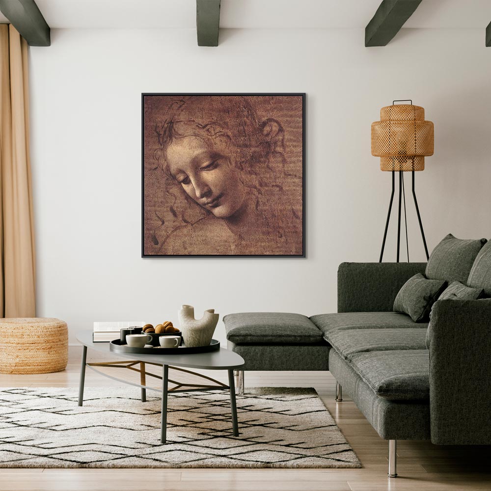 Renaissance Portrait Sketch Classic Canvas Print