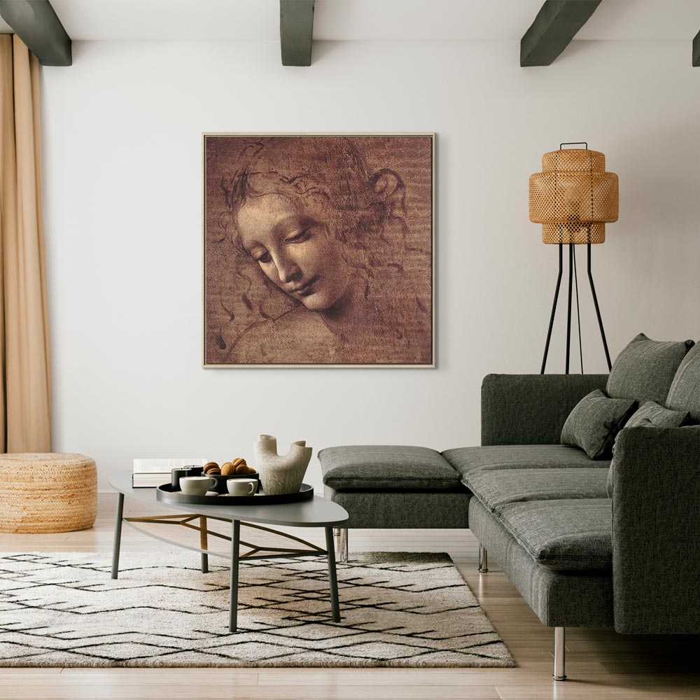 Renaissance Portrait Sketch Classic Canvas Print