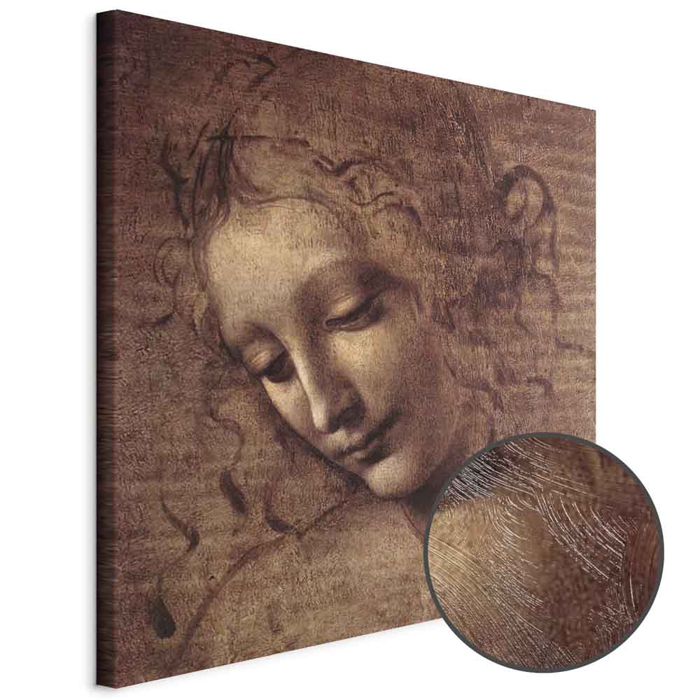 Renaissance Portrait Sketch Classic Canvas Print