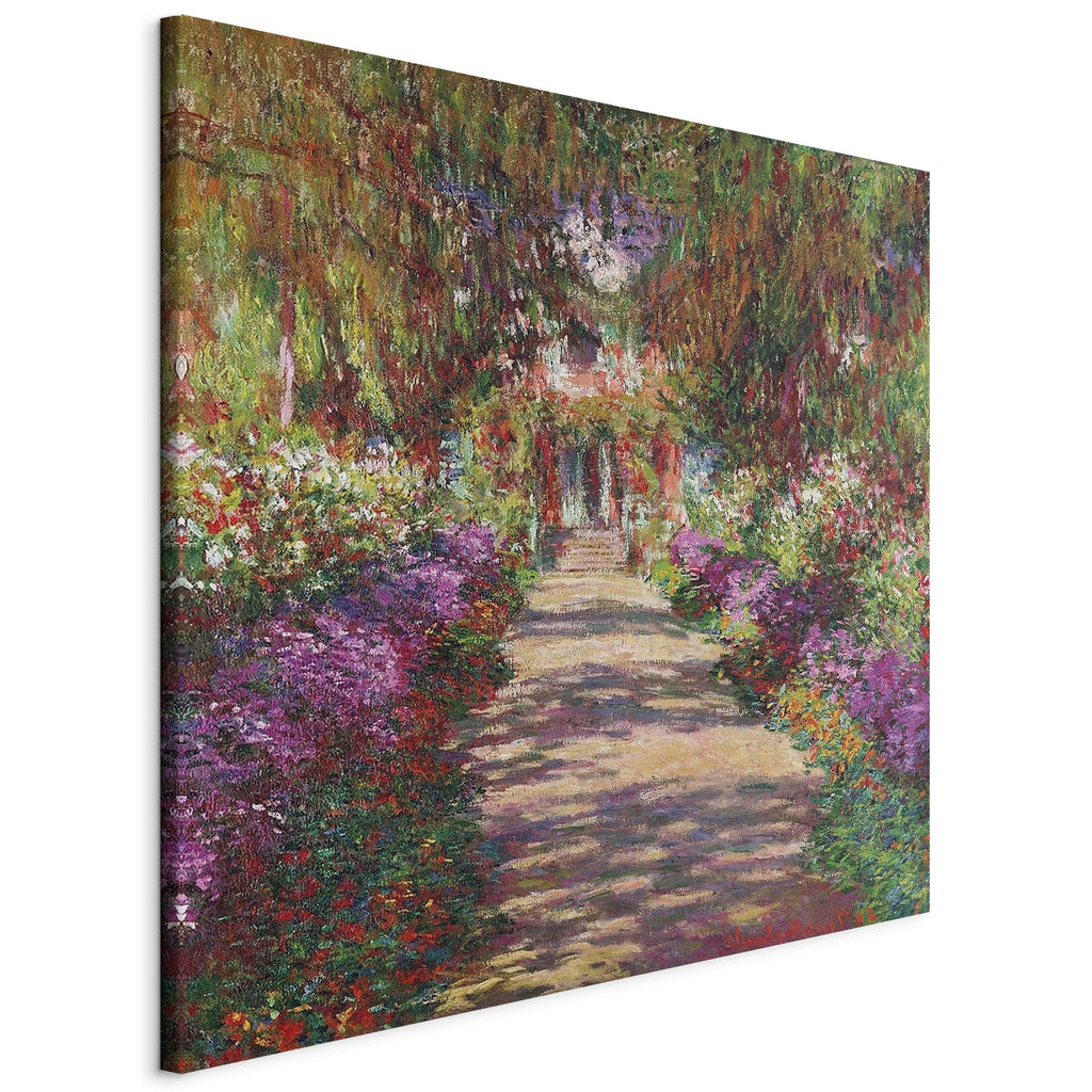 Canvas Print Garden Path in Giverny