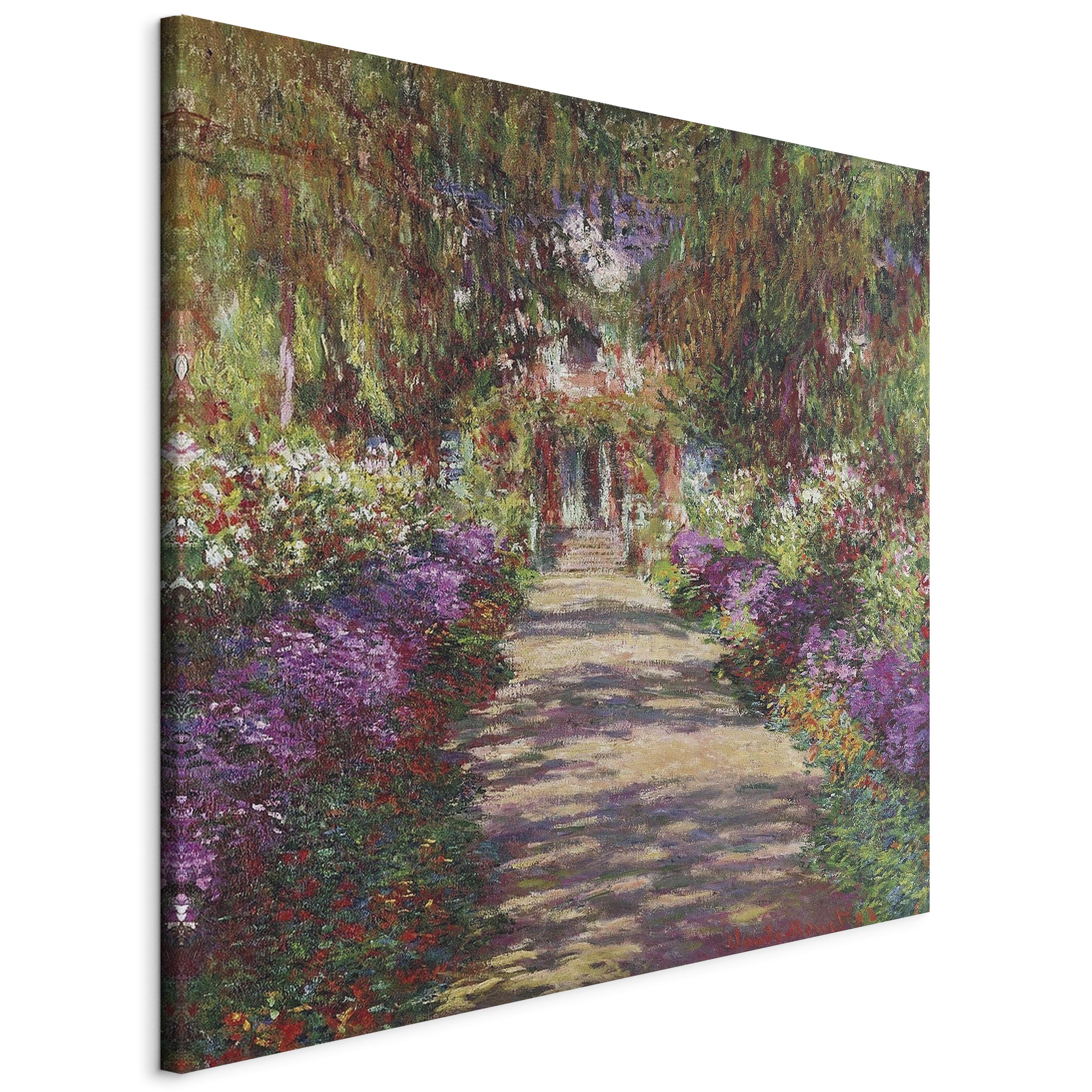 Canvas Print Garden Path in Giverny