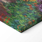 Monet Garden Pathway Colourful Canvas Print
