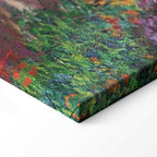 Monet Garden Pathway Colourful Canvas Print