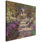 Canvas Print Garden Path in Giverny