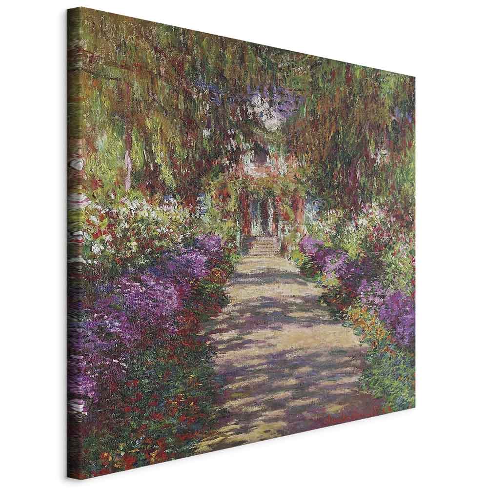 Canvas Print Garden Path in Giverny