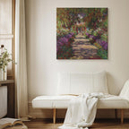 Canvas Print Garden Path in Giverny