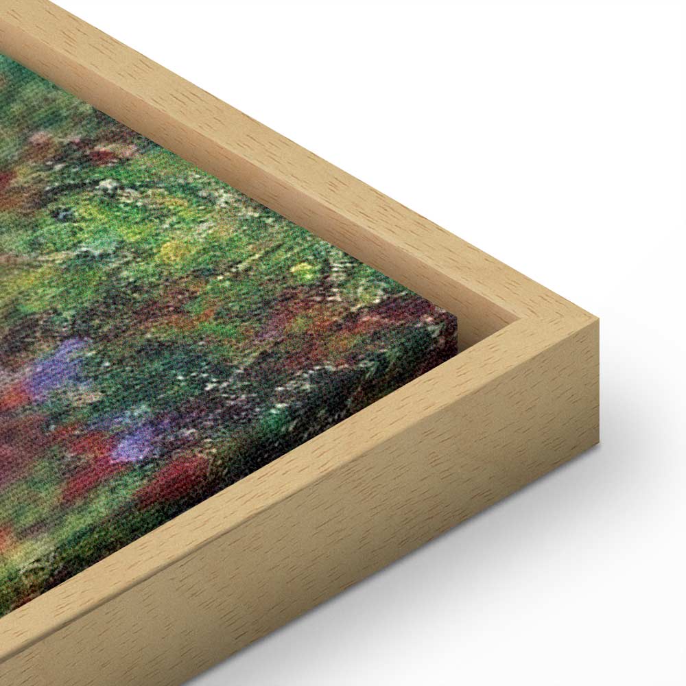 Monet Garden Pathway Colourful Canvas Print