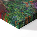Monet Garden Pathway Colourful Canvas Print