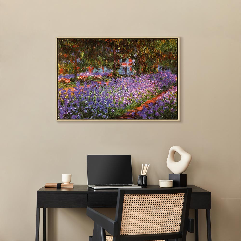 Monet Garden at Giverny Impressionist Canvas Print