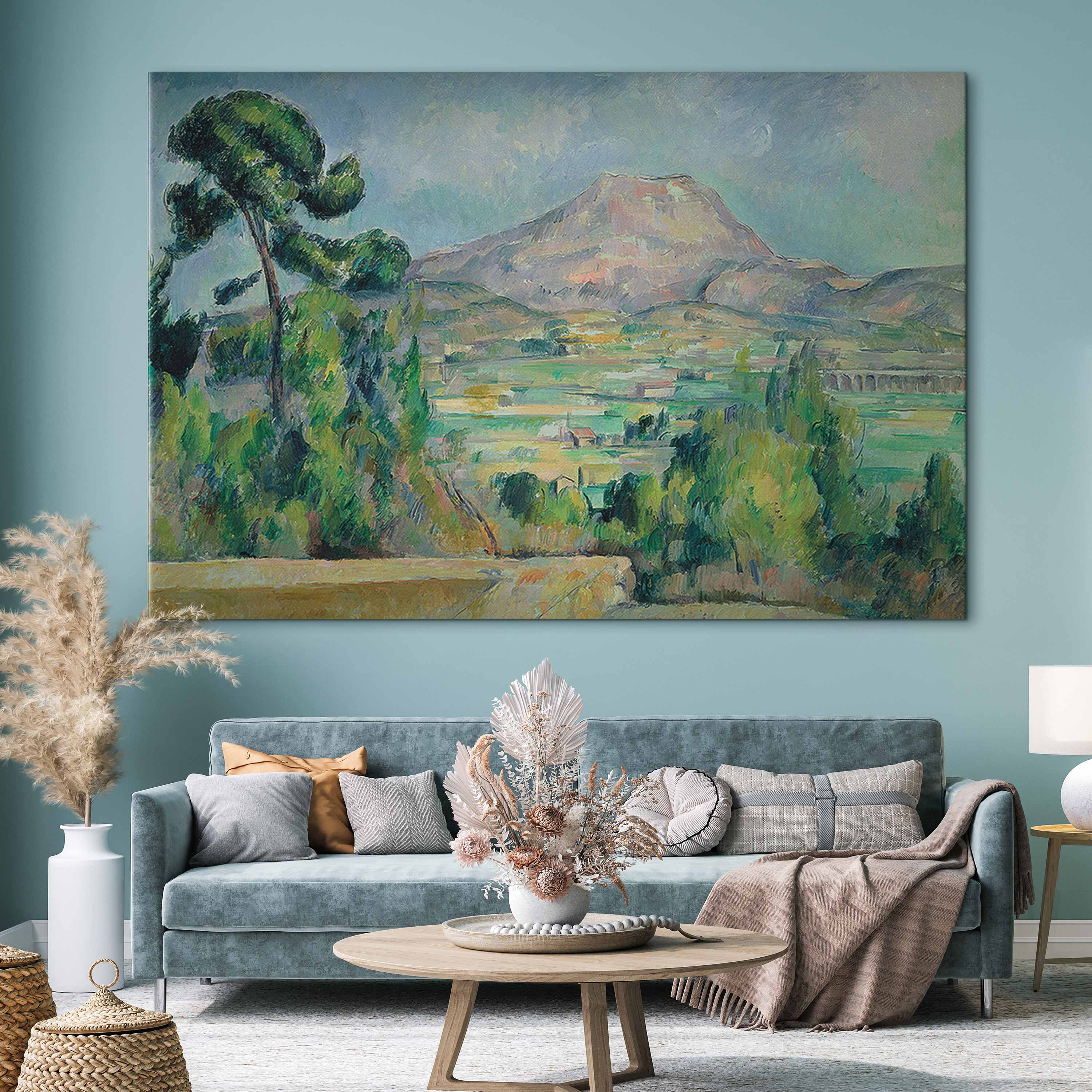 Mont Sainte-Victoire Landscape DIY Large Canvas Print