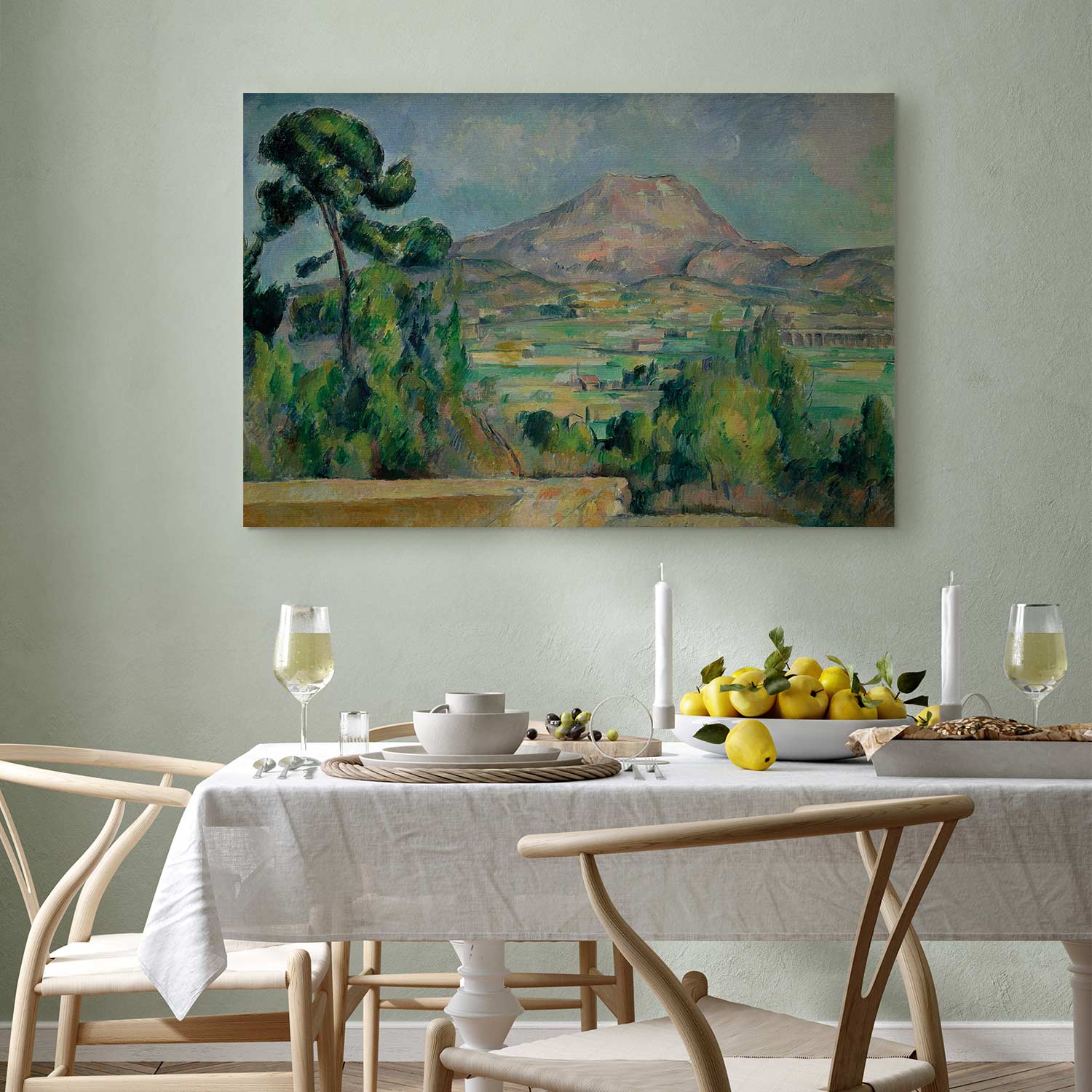 Mount Sainte-Victoire Landscape Classic Canvas Print