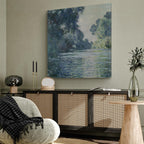 Seine River Landscape Classic Canvas Print