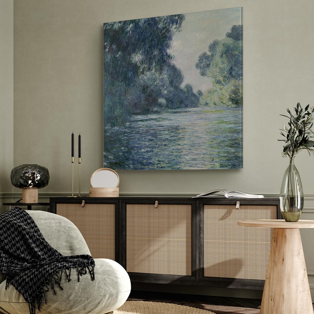 Seine River Landscape Classic Canvas Print