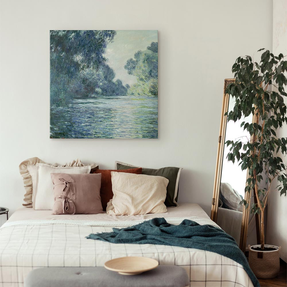 Seine River Landscape Classic Canvas Print