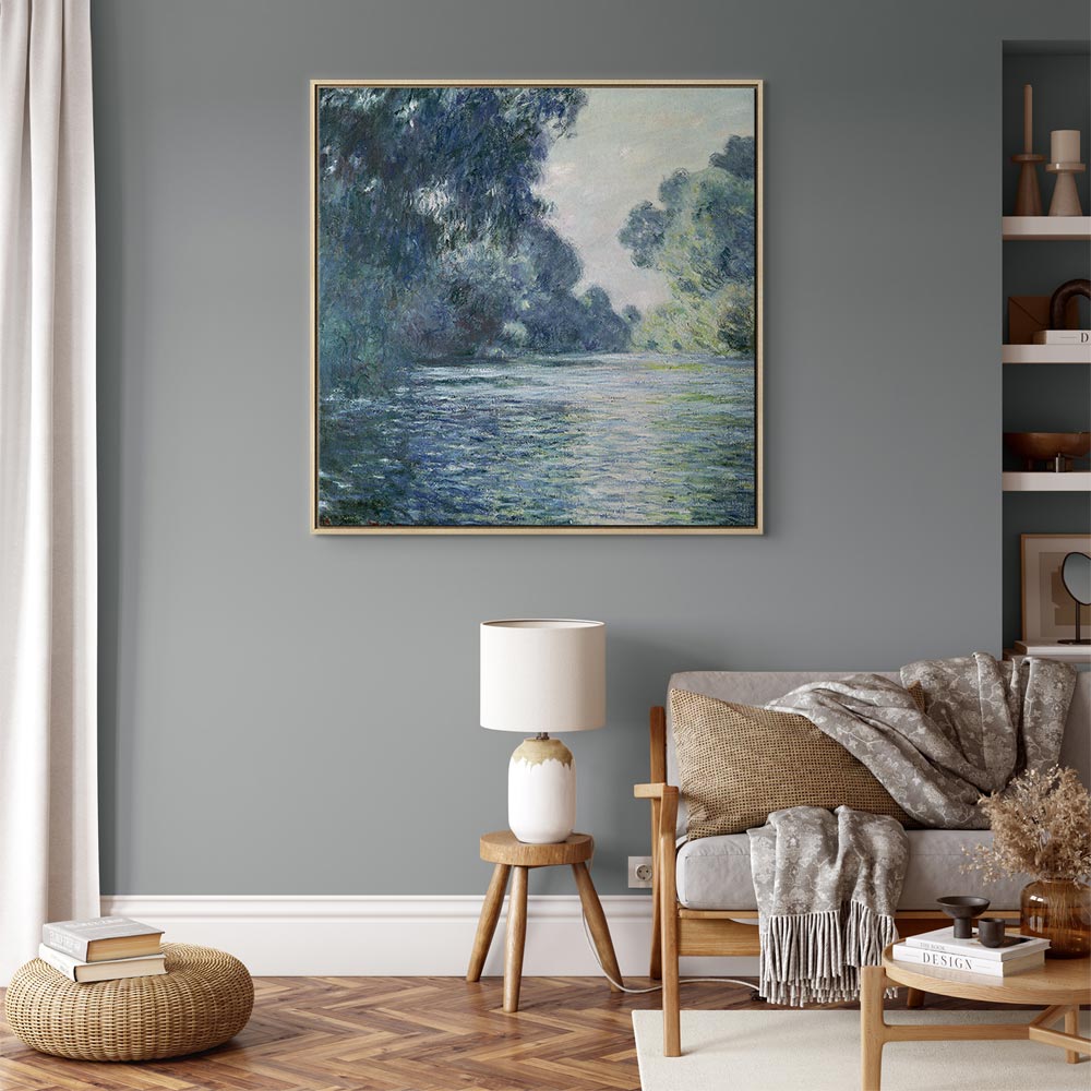 Seine River Landscape Classic Canvas Print