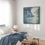 Seine River Landscape Classic Canvas Print