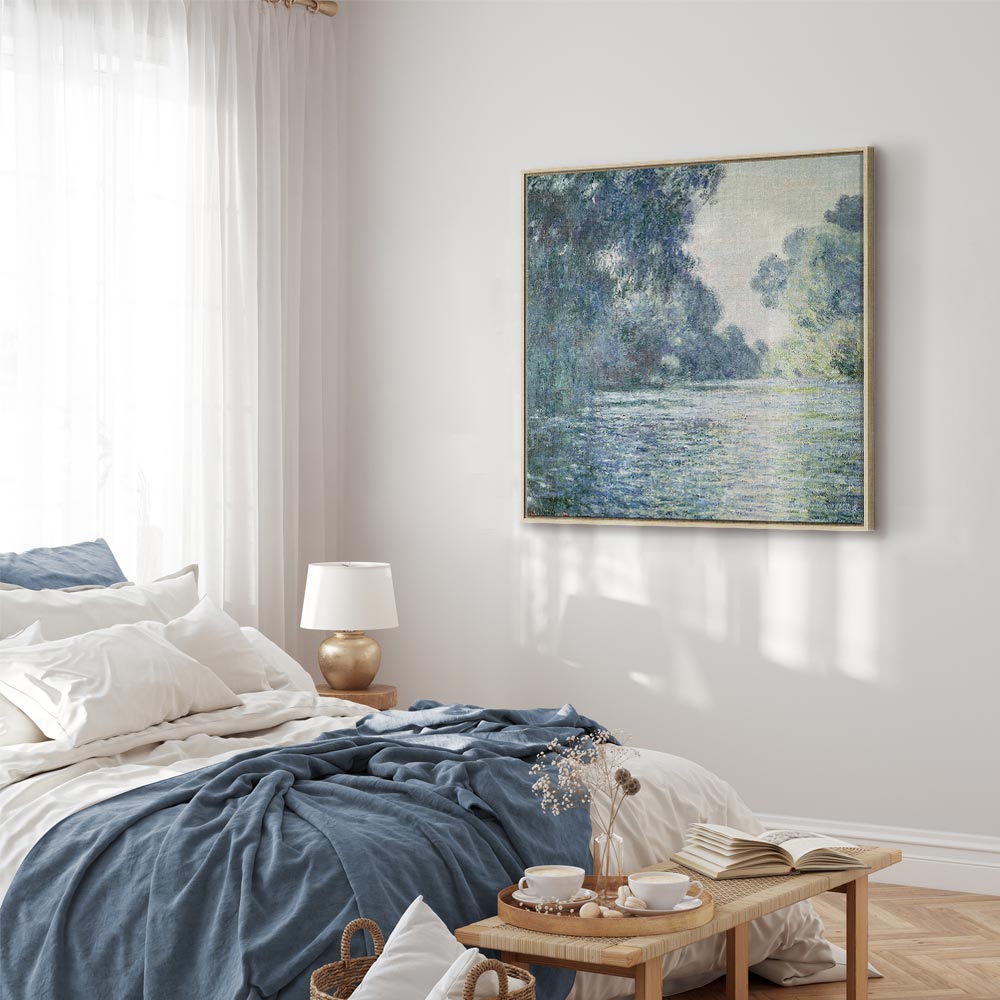 Seine River Landscape Classic Canvas Print